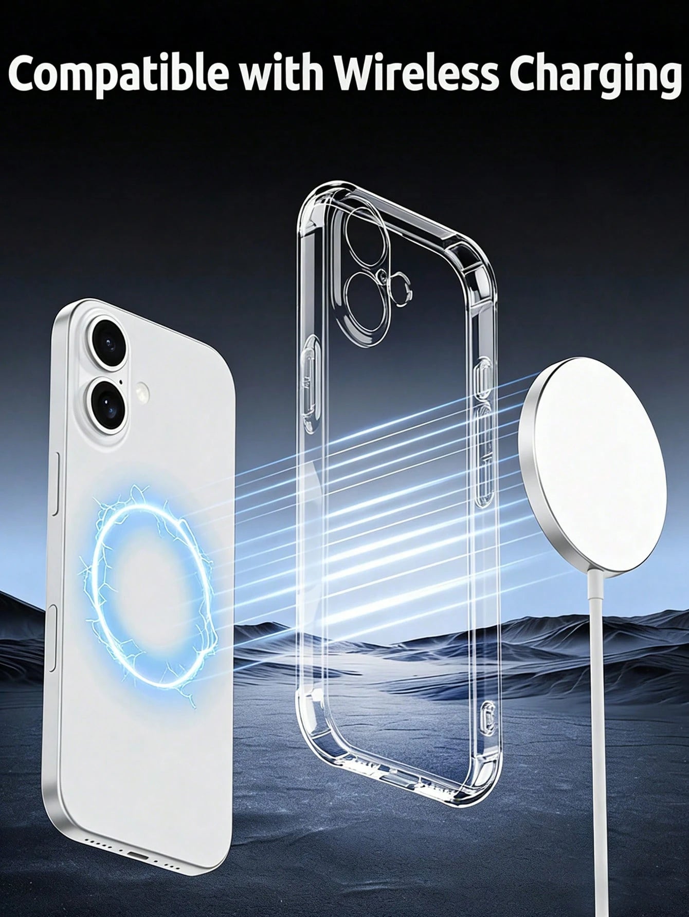 Transparent TPU Phone Case Compatible With IPhone 17 16 15 14 13 12 11 Pro Max Plus Mini Air Se3 Se2 8 7 6 Plus, Thickened Four-Corner Anti-Fall, Anti-Yellowing, Ultra-Thin Transparent Protective Cove