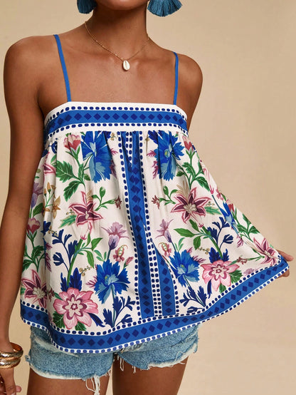 Travachic Women's Summer Casual Boho Mocha Brown Camisole Beach
