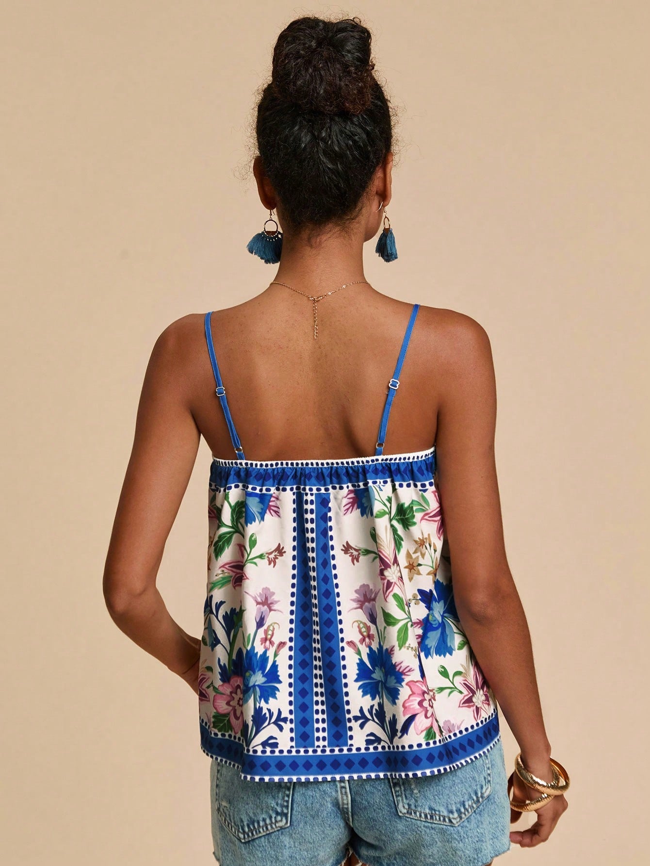 Travachic Women's Summer Casual Boho Mocha Brown Camisole Beach