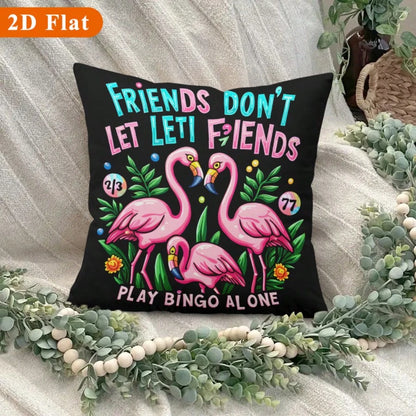 Tropical Flamingos Pillow Case Soft Comfortable Cushion Covers Birthday Gifts Family Holiday Daily Graduation Wedding Souvenir Party Sofa Living Room Sofa Bed Bedroom Halloween Christmas Thanksgivi