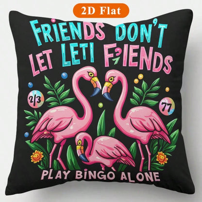 Tropical Flamingos Pillow Case Soft Comfortable Cushion Covers Birthday Gifts Family Holiday Daily Graduation Wedding Souvenir Party Sofa Living Room Sofa Bed Bedroom Halloween Christmas Thanksgivi