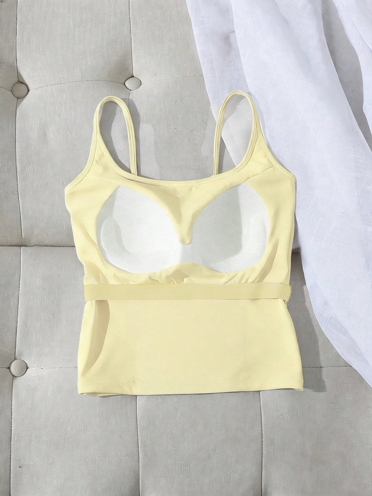 Tseoso Women's 3 Packs Cami Tops W/Padded Bra, Pink, Yellow & Black Dot, Y2K Retro, Clean Girl, Summer.