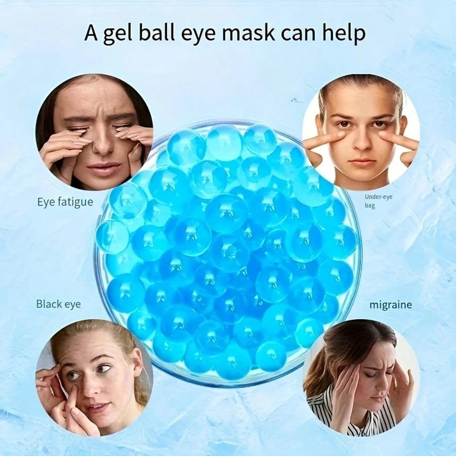 Two-Piece Set Of Pvc Ice Compress Eye Mask And Face Mask, Which Helps With Deep Sleep Eye Mask, Relieves Eye Fatigue, Recovers After Beauty Surgery, Reduces Edema And Lowers Temperature, Can Be Used F