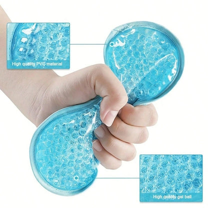 Two-Piece Set Of Pvc Ice Compress Eye Mask And Face Mask, Which Helps With Deep Sleep Eye Mask, Relieves Eye Fatigue, Recovers After Beauty Surgery, Reduces Edema And Lowers Temperature, Can Be Used F