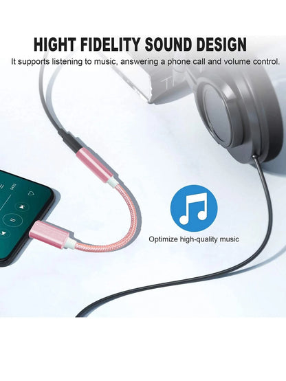 Type-C To 3.5mm Audio Adapter, USB C Headphone Jack Digital Aux Adapter, Headphone USB C Adapter, Type C Male To 3.5mm Female Headphone Jack, Compatible With All Type-C Devices