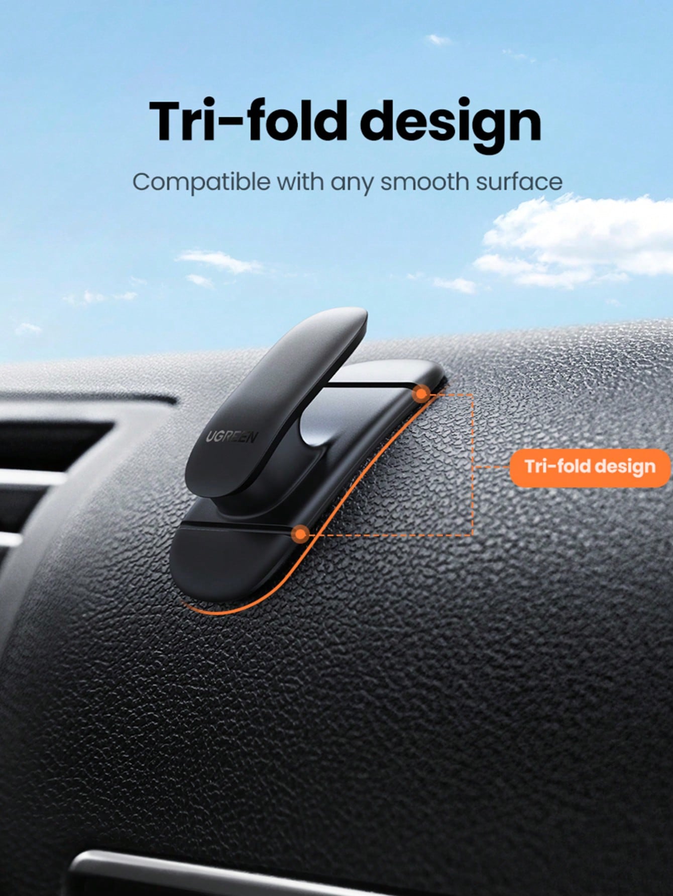 UGREEN 2pcs Car Hooks Hangers Fastener Clip Organizer For Car Home Office Key Bag Headphone USB Charger Cable Management Hook Holder