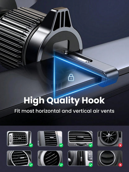 UGREEN Car Vent Phone Mount Gravity Phone Holder Hands-Free Car Air Vent Mount Auto Lock Compatible With IPhone 16 15 14 13 Pro Max Galaxy S22 S9 S10 Realme Phone Holder
