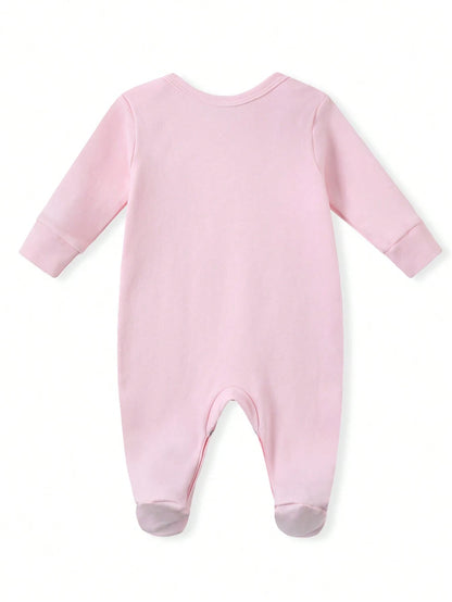 Unisex Baby Footed Romper I Love My Mimi Red Heart Letter Print Long Sleeve Newborn Footie Jumpsuit Infant Autumn One Piece Outfit