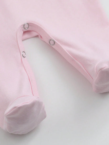 Unisex Baby Footed Romper I Love My Mimi Red Heart Letter Print Long Sleeve Newborn Footie Jumpsuit Infant Autumn One Piece Outfit