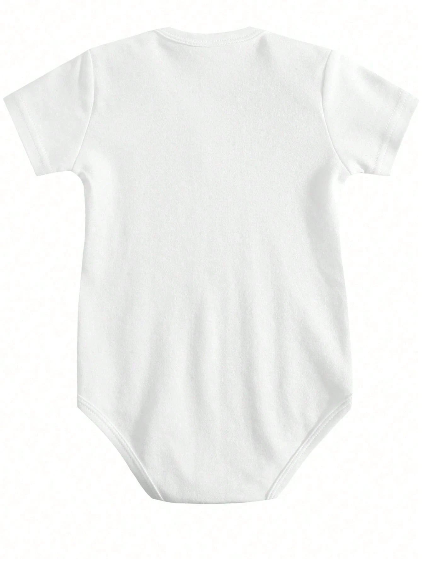Unisex Baby Short Sleeve Bodysuit Me + Mommy = One Broke Daddy Funny Letter Print Newborn Triangle Romper Infant Summer One Piece Outfit