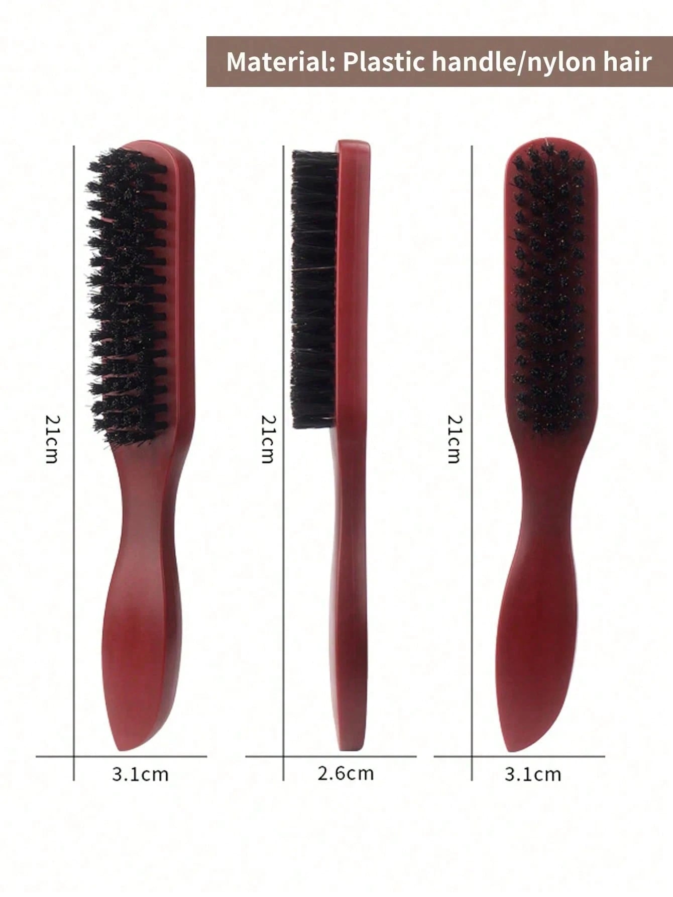 Unisex Odorless Professional Styling Brush, Suitable For Thick Or Sparse Hair, Gradient And Trimming Cleaning Comb, Strict Styling Smooth Device