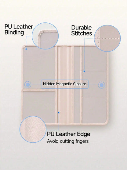 Unisex PU Leather Car Document Holder, Multifunctional Driving License, Wallet, Card Case, Can Hold Vehicle Registration, Insurance, Driver's License, Passport And Various Cards, Practical Automotive