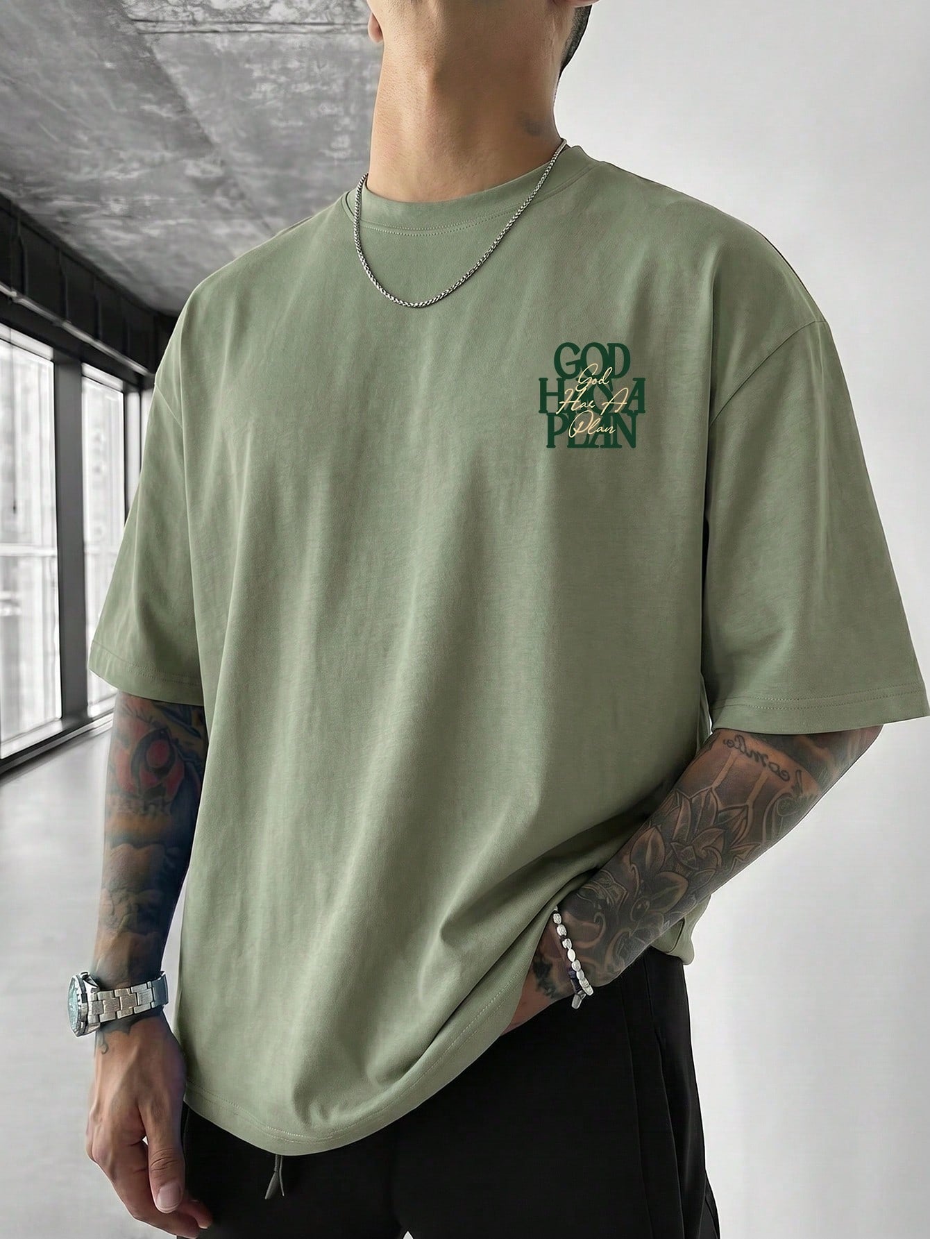 Unisex Summer Layered Print English Slogan Casual Short Sleeve T-Shirt| Loose Healing Top