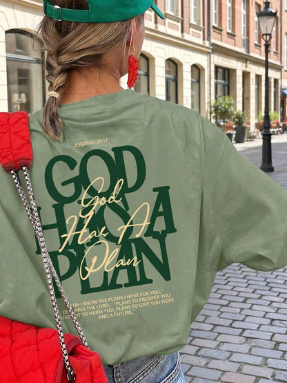 Unisex Summer Layered Print English Slogan Casual Short Sleeve T-Shirt| Loose Healing Top