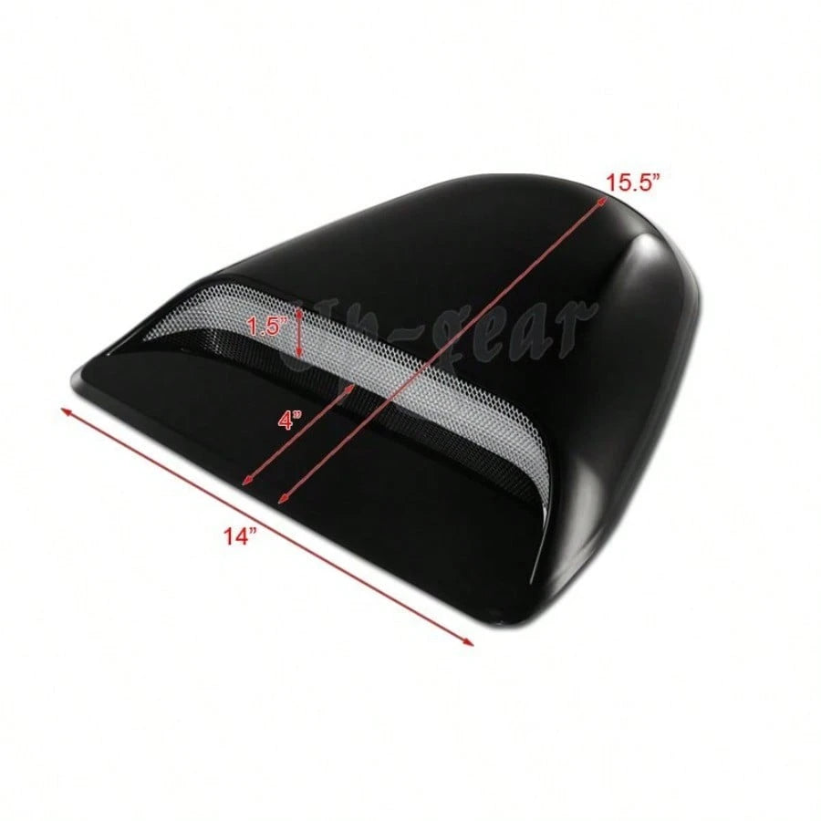 Universal ABS Plastic Racing Air Flow Vent Turbo Hood Scoop Cover Black