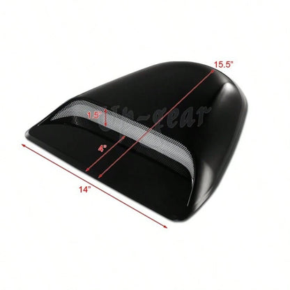 Universal ABS Plastic Racing Air Flow Vent Turbo Hood Scoop Cover Black