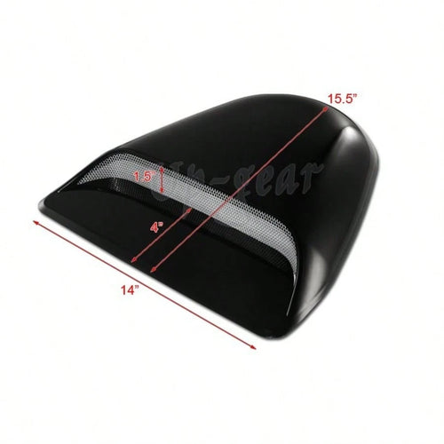 Universal ABS Plastic Racing Air Flow Vent Turbo Hood Scoop Cover Black