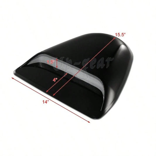 Universal ABS Plastic Racing Air Flow Vent Turbo Hood Scoop Cover Black