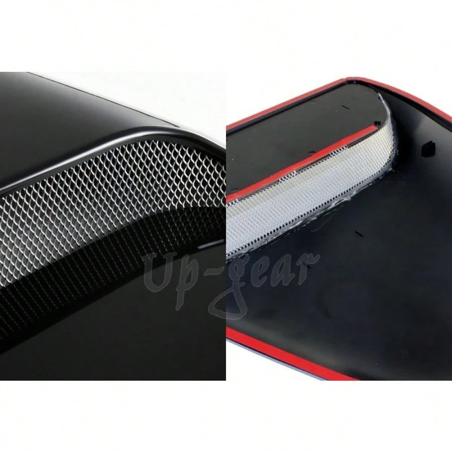 Universal ABS Plastic Racing Air Flow Vent Turbo Hood Scoop Cover Black