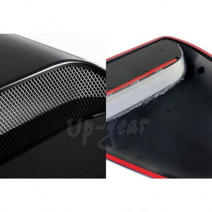 Universal ABS Plastic Racing Air Flow Vent Turbo Hood Scoop Cover Black