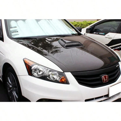 Universal ABS Plastic Racing Air Flow Vent Turbo Hood Scoop Cover Black