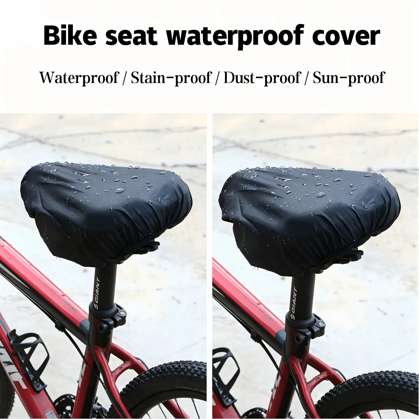 Universal Bicycle Seat Cover, Rainproof, Waterproof, Dustproof, Dirt-Resistant, Sun-Resistant, Portable, Suitable For Mountain Bikes, Road Bikes And Fixed Gear Bicycles