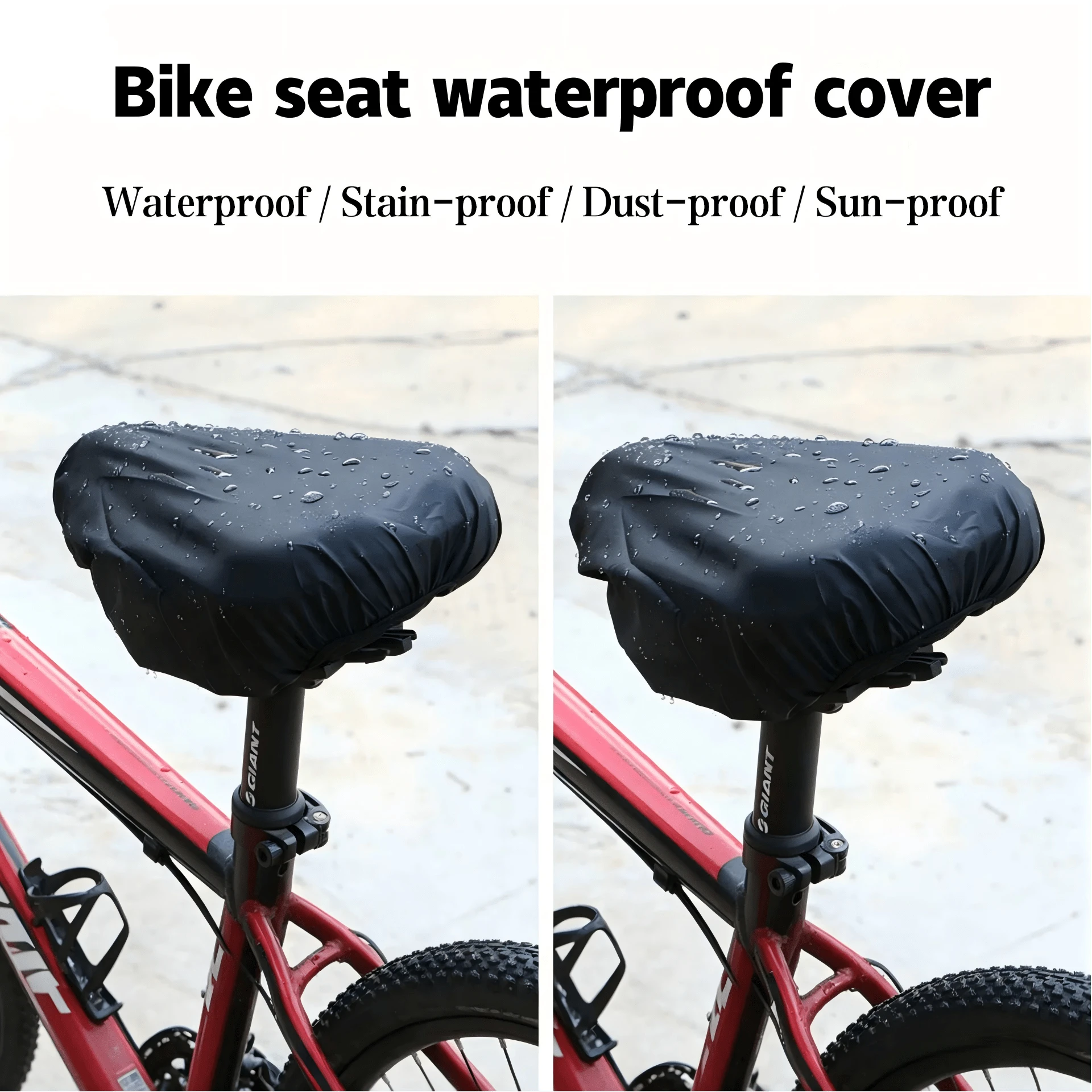 Universal Bicycle Seat Cover, Rainproof, Waterproof, Dustproof, Dirt-Resistant, Sun-Resistant, Portable, Suitable For Mountain Bikes, Road Bikes And Fixed Gear Bicycles