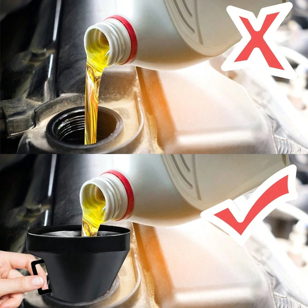 Universal Car Motorcycle Oiler Filter Funnel Oil Filling Equipment With Filter Bendable Flexible Tube Gasoline Engine Oil Di Esel Fuel Refueling Funnel For Farming Machine Automotive Motorcycle Truck