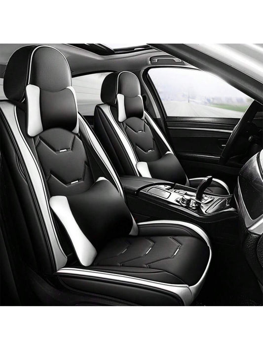 Universal Car Seat Covers Leather Front Back 5 Seats Full Set Automotive Seat Protector Replacement,Car Seat Cover Full Set, P4630