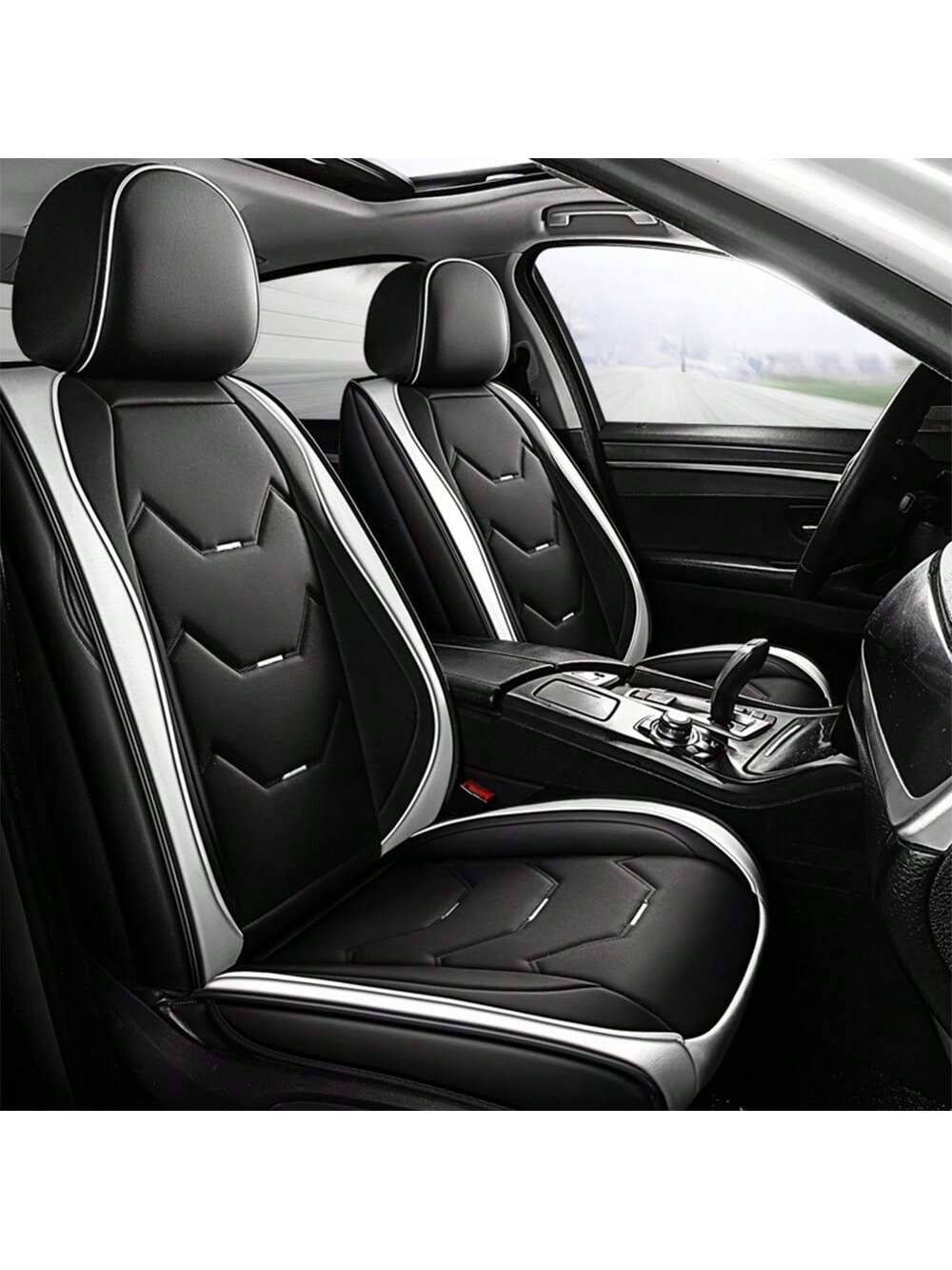 Universal Car Seat Covers Leather Front Back 5 Seats Full Set Automotive Seat Protector Replacement,Car Seat Cover Full Set, P4630