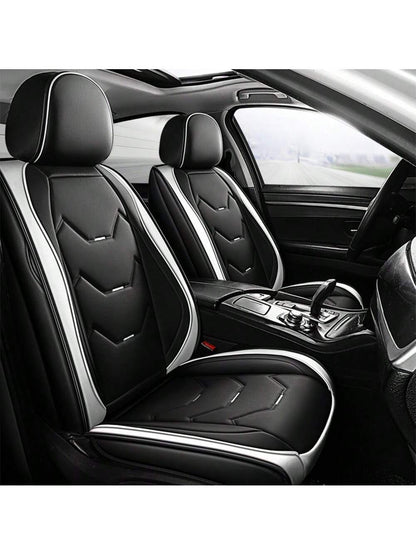 Universal Car Seat Covers Leather Front Back 5 Seats Full Set Automotive Seat Protector Replacement,Car Seat Cover Full Set, P4630