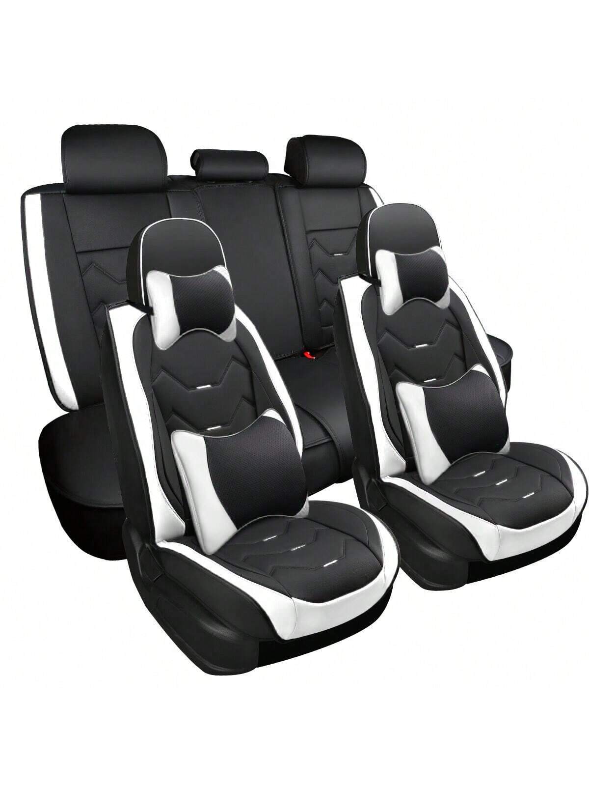 Universal Car Seat Covers Leather Front Back 5 Seats Full Set Automotive Seat Protector Replacement,Car Seat Cover Full Set, P4630