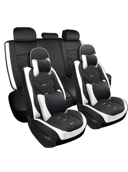 Universal Car Seat Covers Leather Front Back 5 Seats Full Set Automotive Seat Protector Replacement,Car Seat Cover Full Set, P4630