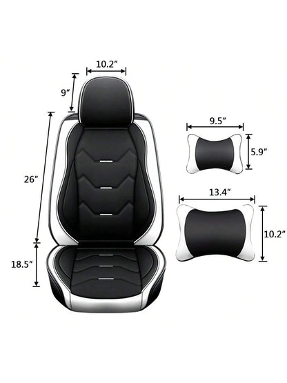 Universal Car Seat Covers Leather Front Back 5 Seats Full Set Automotive Seat Protector Replacement,Car Seat Cover Full Set, P4630