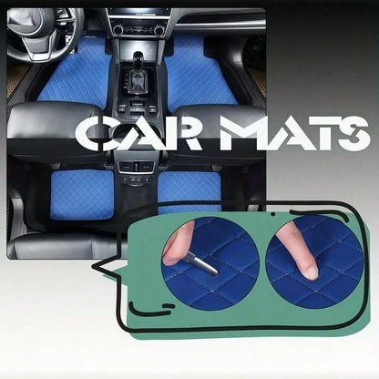 Universal Fit Pu-Leather 4Pcs Car Floor Mats Deep Dish Design High Edge Anti-Slip Surface Heavy Duty Scratch Resistant