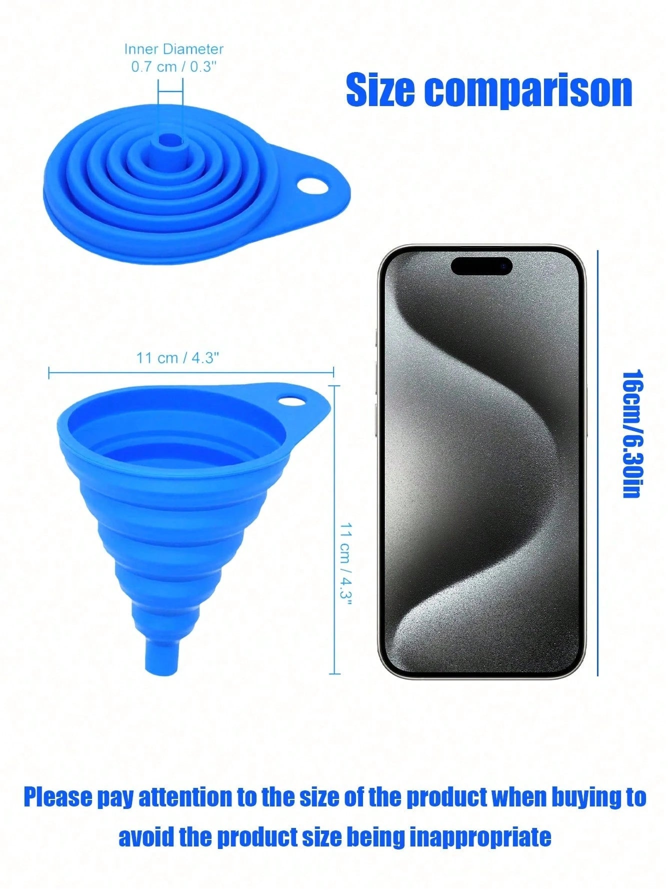 Universal Silicone Liquid Funnel For Car, Foldable Portable Engine Oil And Gasoline Replacement Cleaning Funnel