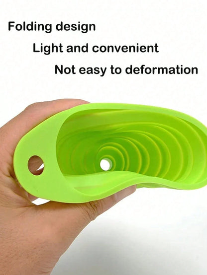 Universal Silicone Liquid Funnel For Car, Foldable Portable Engine Oil And Gasoline Replacement Cleaning Funnel