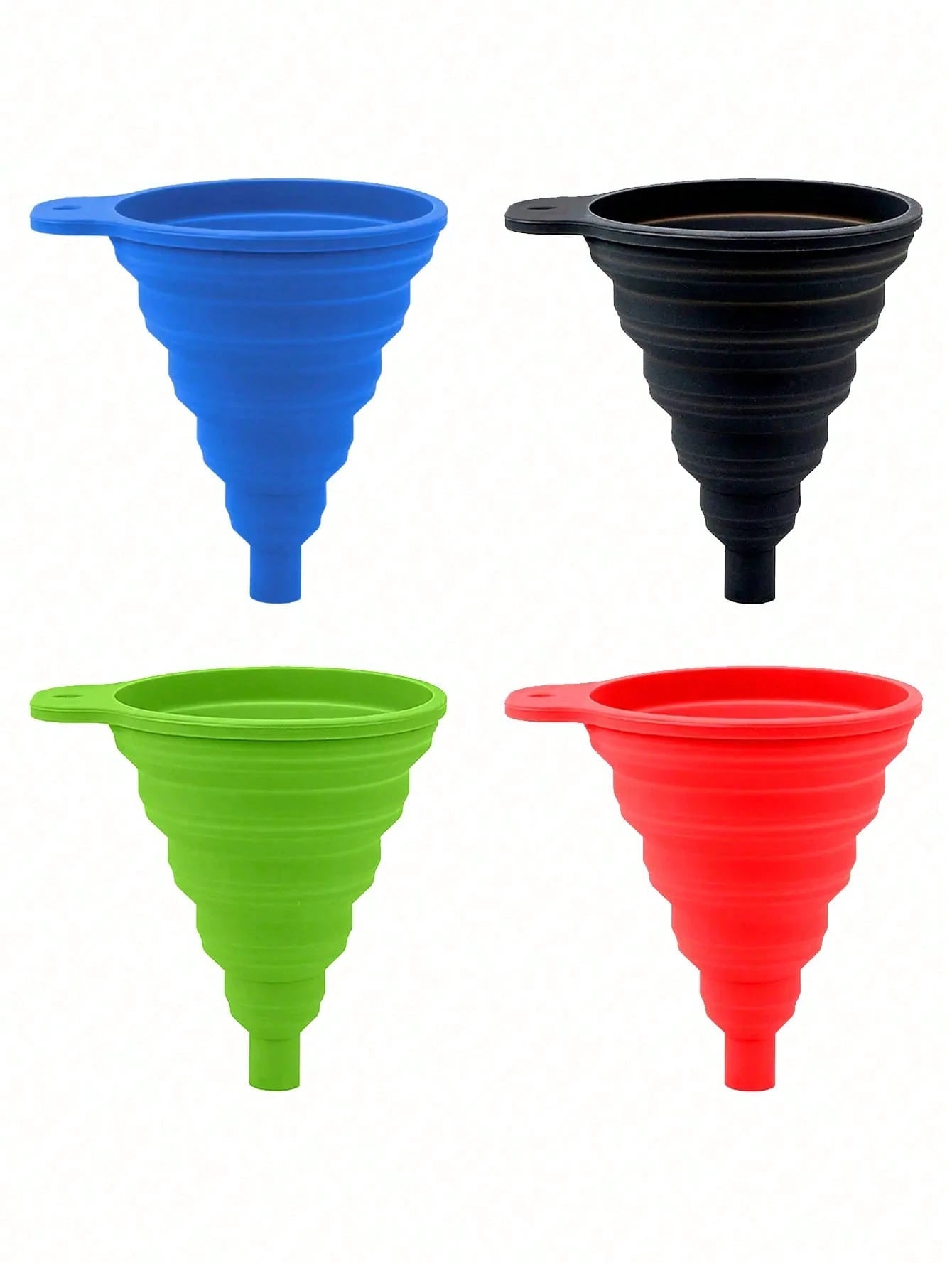 Universal Silicone Liquid Funnel For Car, Foldable Portable Engine Oil And Gasoline Replacement Cleaning Funnel