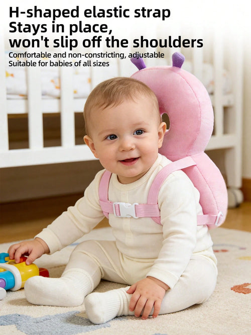 Upgraded Baby Anti-Fall Pillow, Thickened & Widened Toddler Protective Pad, Baby Head Protection Pillow Suitable For Toddlers Learning To Walk And Crawl, Adjustable Baby Head Protection Pad, Breathabl