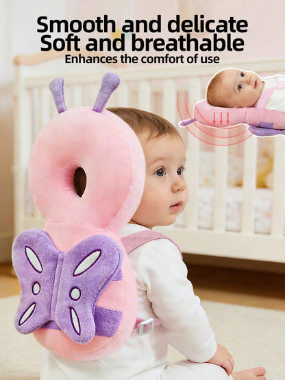 Upgraded Baby Anti-Fall Pillow, Thickened & Widened Toddler Protective Pad, Baby Head Protection Pillow Suitable For Toddlers Learning To Walk And Crawl, Adjustable Baby Head Protection Pad, Breathabl