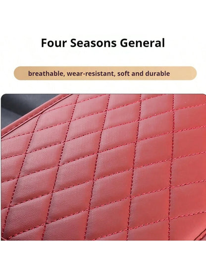 Upgraded Dual-Side Storage Car Center Console Cover, 2 Pockets/No Pockets Styles, 12.4*7.48in, Ultra-Fine Fiber PU Leather Car Armrest Pad, Universal Car Armrest Storage Box, Suitable For Cars, RVs, M