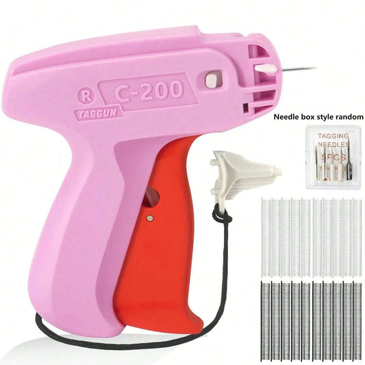 Upgraded Fine Stitch Gun, No Jam Mini Stitch Gun For Clothes, Micro Tagging Gun For Clothing, Quick Clothing Fixer Sewing Tool Kit With 6 Needles, 1000 Black & 1000 White 5mm Mini Fasteners