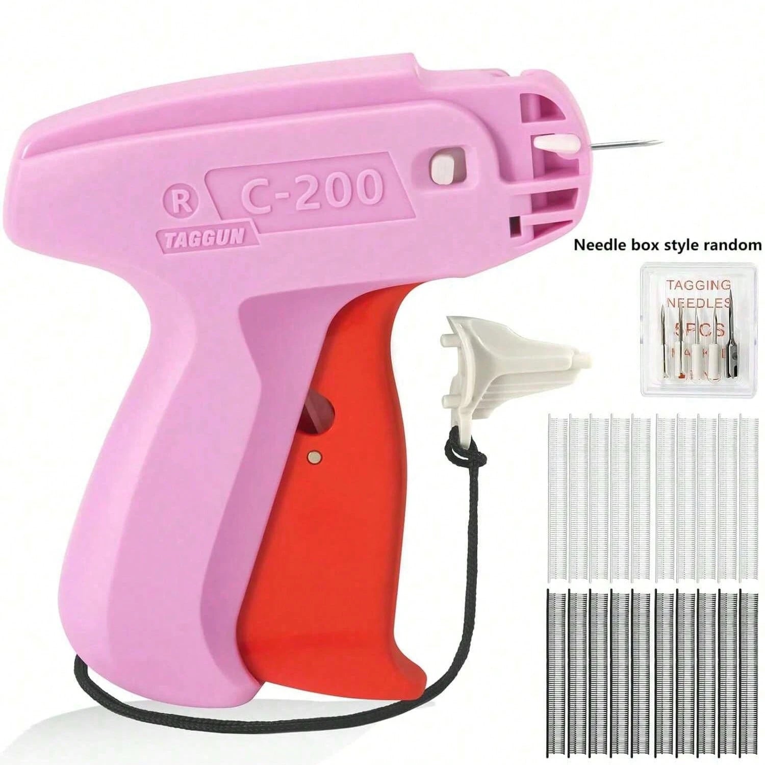 Upgraded Fine Stitch Gun, No Jam Mini Stitch Gun For Clothes, Micro Tagging Gun For Clothing, Quick Clothing Fixer Sewing Tool Kit With 6 Needles, 1000 Black & 1000 White 5mm Mini Fasteners