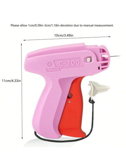 Upgraded Fine Stitch Gun, No Jam Mini Stitch Gun For Clothes, Micro Tagging Gun For Clothing, Quick Clothing Fixer Sewing Tool Kit With 6 Needles, 1000 Black & 1000 White 5mm Mini Fasteners