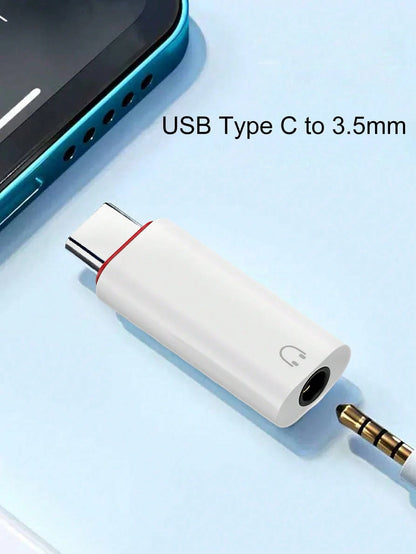 USB-C Male To 3.5mm Female Earphone Jack Adapter Compatible With All Type-C Devices:Galaxy S23 S23+ S23 Ultra, S22 S22+ S22 Ultra, S21 S21+ S21 Ultra, S20 Ultra S20 Z Flip S20+ S10 S9 S8 Plus