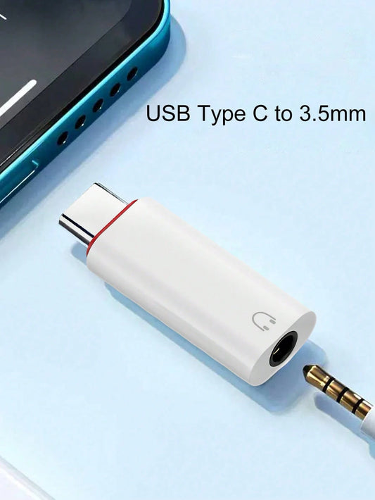 USB-C Male To 3.5mm Female Earphone Jack Adapter Compatible With All Type-C Devices:Galaxy S23 S23+ S23 Ultra, S22 S22+ S22 Ultra, S21 S21+ S21 Ultra, S20 Ultra S20 Z Flip S20+ S10 S9 S8 Plus