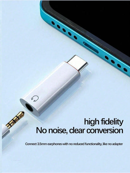 USB-C Male To 3.5mm Female Earphone Jack Adapter Compatible With All Type-C Devices:Galaxy S23 S23+ S23 Ultra, S22 S22+ S22 Ultra, S21 S21+ S21 Ultra, S20 Ultra S20 Z Flip S20+ S10 S9 S8 Plus