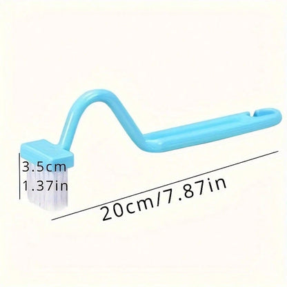 V-Shaped Toilet Brush With No Blind Spot Cleaning: 1pc V-Shaped Toilet Brush, Small Toilet Brush, Bathroom Toilet Cleaning Tool, Can Be Rotated To Fit Curved Toilet And Hang On Wall For Home Cleaning
