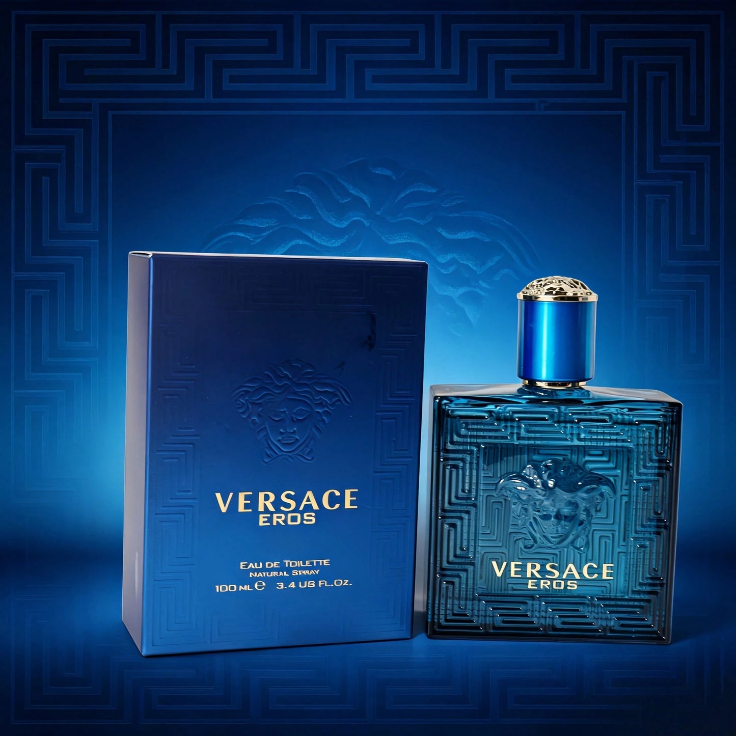 Versace Eros Eau De Toilette 3.4 Oz Men's Perfume, Sweet Scent
