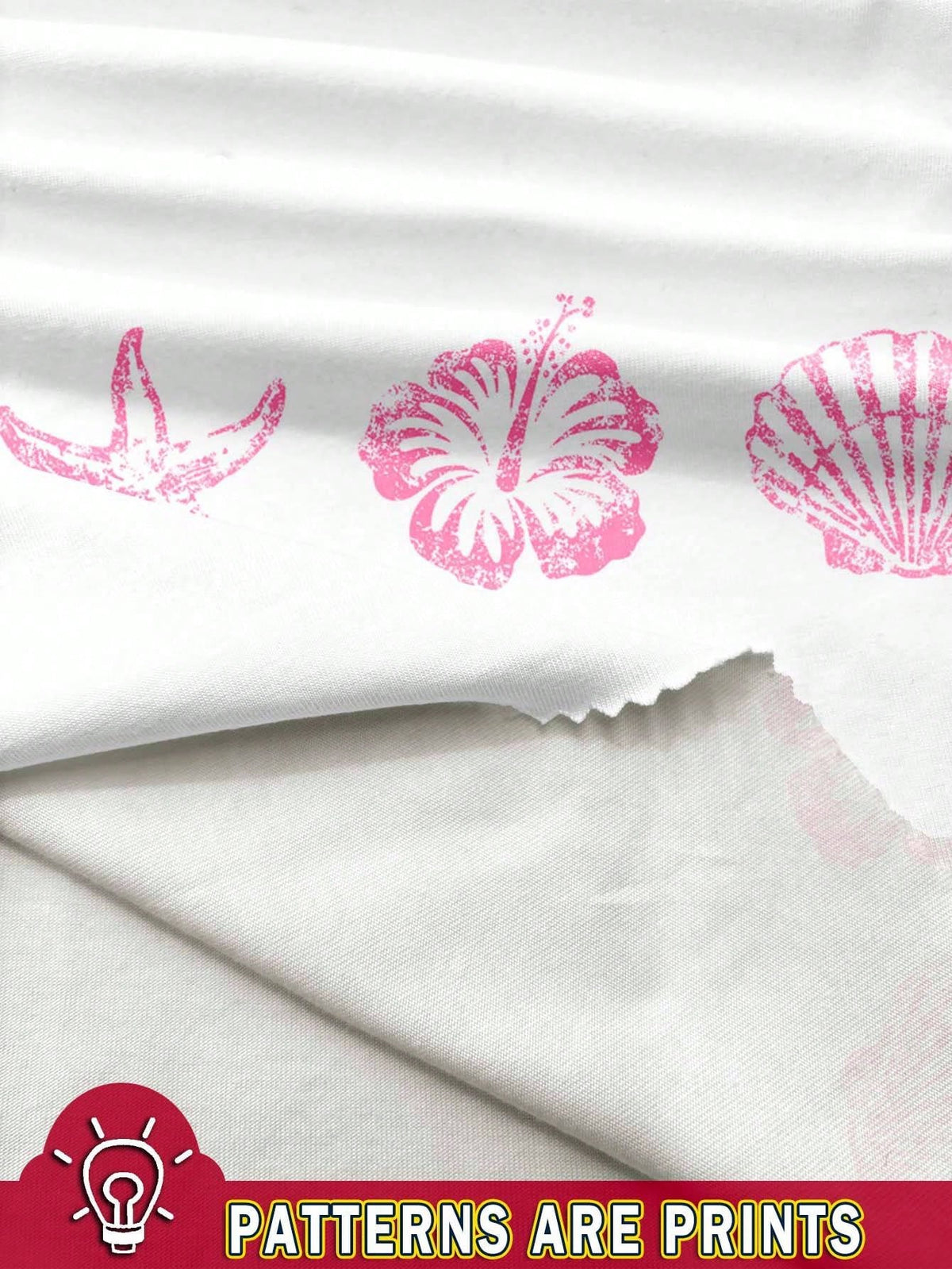 Veykashi Women Casual Starfish, Flower & Shell Print Pink Skinny Halter Neck Camisole, Suitable For Summer